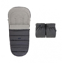 Спальный мешок+муфта iGROW 4.0 Grey Wool Premium Melange Grey