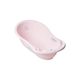 Детская ванночка с пробкой 86 см TegaBaby RABBITS light pink KR-004