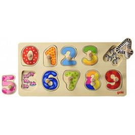 Goki Puzzle Numbers Деревянный пазл Цифры