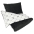 Maltex Lulu White Одеяло и подушка 75x100 и 25x37 cm Black