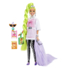 Barbie Extra Doll-Neon Green Hair кукла HDJ44