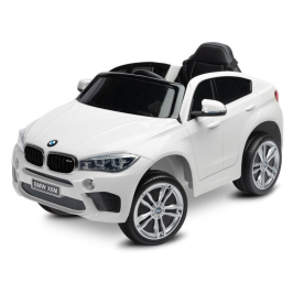 Электромобиль для детей c пультом BMW X6M White Oiled