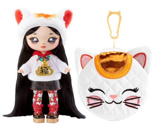 Na! Na! Na! Surprise 2in1 Glam Series 2 Liling Luck - Lucky Cat Fashion Doll & Pom