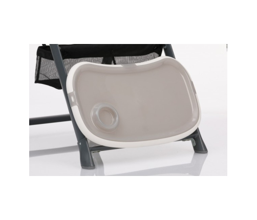 Baby Design PENNE Black Стульчик для кормления с мягким вкладышем и лежачей позицией