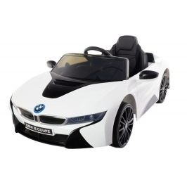 Электромобиль для детей c пультом BMW i8 Coupe White JE 1001