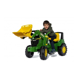 Детский Трактор педальный с ковшом RollyFarmtrac Premium II John Deere 7310R (3-8 лет)