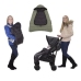 Bērnu ratu guļammaiss - apmetnis CuddleCo Comfi-Cape 2in1 Khaki