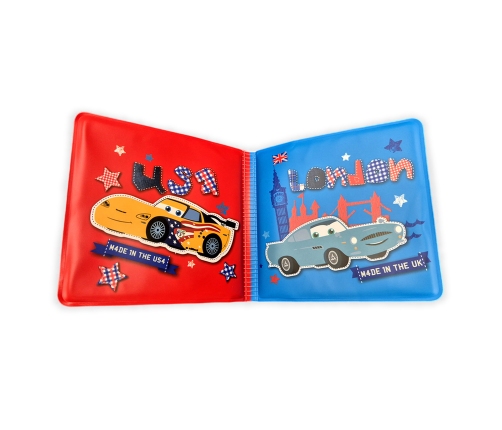 CARS BATH BOOK W/ SQUEAKER