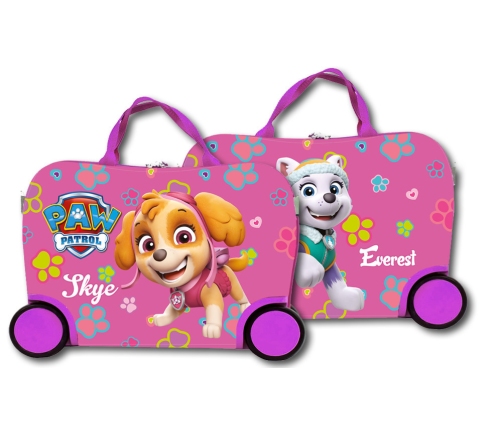 PAW PATROL SUITCASE PINK RIDE ON