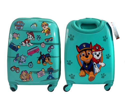 PAW PATROL SUITCASE TURKUOISE 16