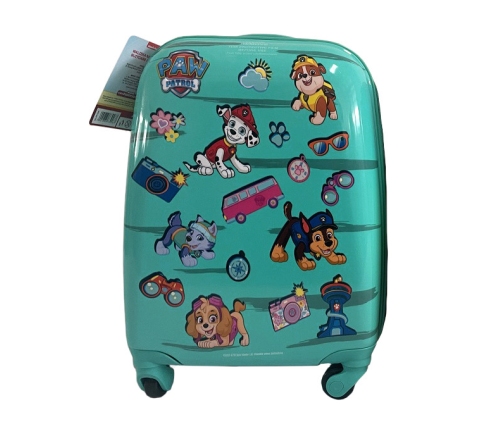 PAW PATROL SUITCASE TURKUOISE 16