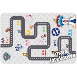 PLAYMAT LATEX GREY ROAD   100x150