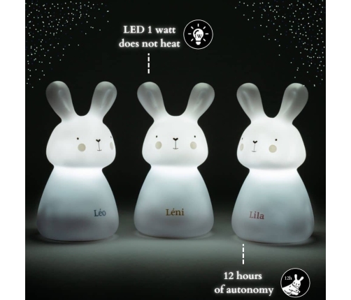 TRIO RABBIT LED NIGHT INDUCTION - WHITE