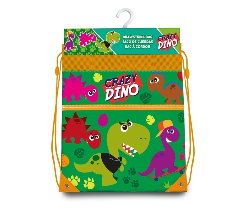 CRAZY DINO GYM BAG 40X30 CM