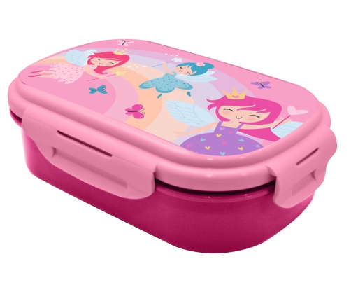 RECTANGULAR LUNCH BOX WITH CUTLERY FAIRY