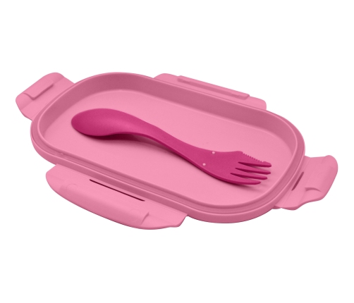 RECTANGULAR LUNCH BOX WITH CUTLERY FAIRY