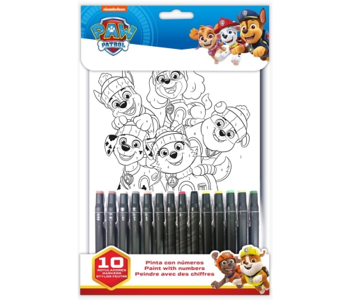 PAINT BY NUMBERS PAW PATROL