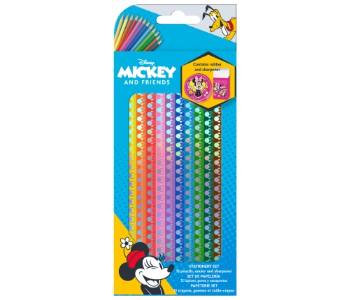 SET PENCILS 12 COLOURS MINNIE