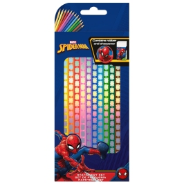 SET PENCILS 12 COLOURS SPIDERMAN