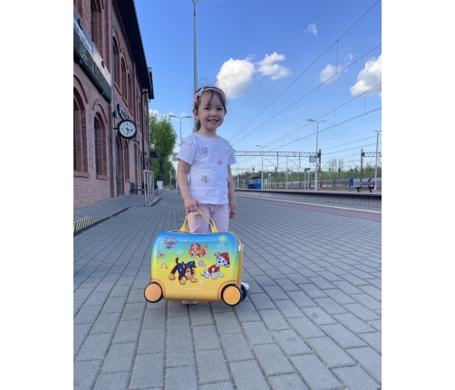 PAW PATROL SUITCASE YELLOW RIDE ON