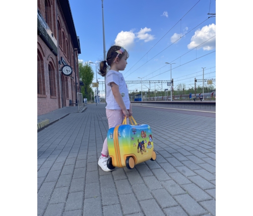 PAW PATROL SUITCASE YELLOW RIDE ON