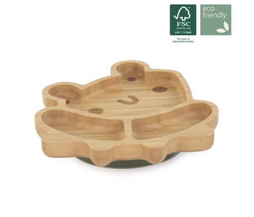 WOODEN PLATE FROG FSC 100%