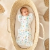 SWADDLE UP ECOVERO ALPHABET SOUP WHITE