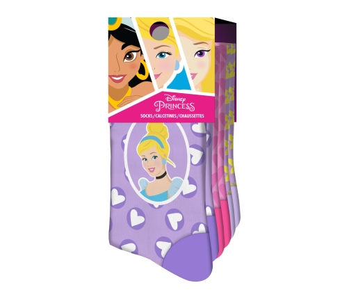 PACK 3 SOCKS WITH HEADER PRINCESAS