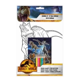 COLORING SET JURASSIC WORLS