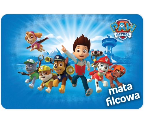 CARPET GRIP PAW PATROL BLUE 100X150