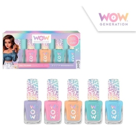 NAIL POLISH PACK OF 5 BOOTLES WOW GENERA