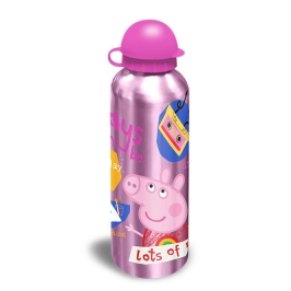 ALU. BOTTLE 3 DESIGNS ASST. 500 ML PEPPA