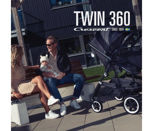 Crescent Twin 360 Black Люлька для коляски