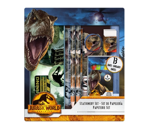 STATIONARY SET 13 PCS JURASSIC WORLD