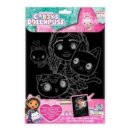 SCRATCH ART SET GABBY DOLLHOUSE