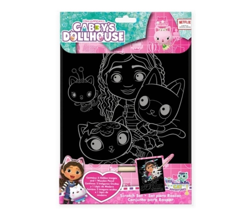 SCRATCH ART SET GABBY DOLLHOUSE