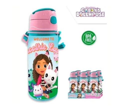 ALUMINIUM WATER BOTTLE WITH HANDLE 600ML