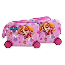 PAW PATROL SUITCASE PINK RIDE ON