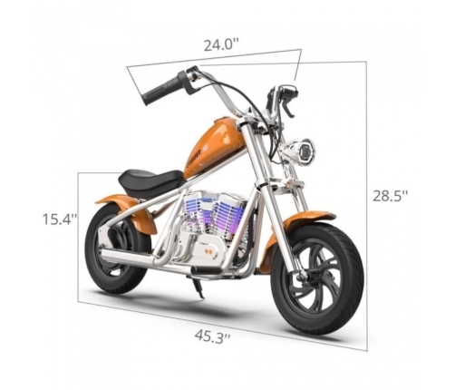 CRUISER ELECTRIC MOTORCYCLE APP ORANGE