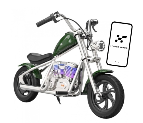 CRUISER ELECTRIC MOTORCYCLE APP GREEN