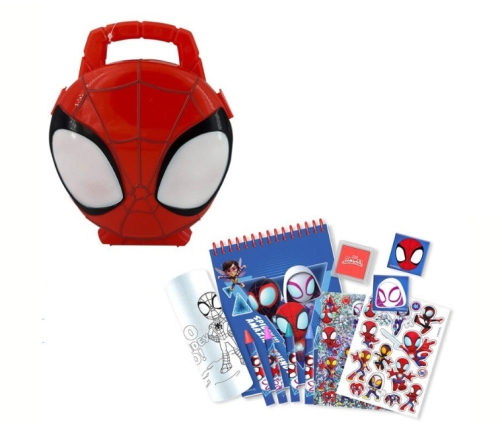 3D PENCIL CASE WITH STATIONERY SPIDERMAN