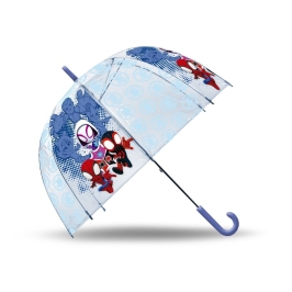 TRANSPARENT BELL UMBRELLA 46C SPIDEY
