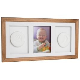 BABY HANDPRINT CLAY WITH TRIPLE FRAME BR