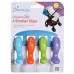 STROLLERBUDDY STROLLER CLIPS-BL/OR/GR/PU