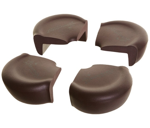 LARGE ROUNDED EDGE CORNER CUSH 4PK BROWN