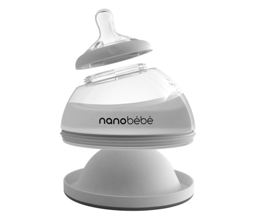 NANOBEBE BREASTMILK BOTTLE GRAY