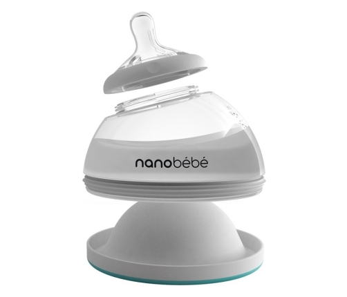 NANOBEBE BREASTMILK BOTTLE TEAL 3 PACK