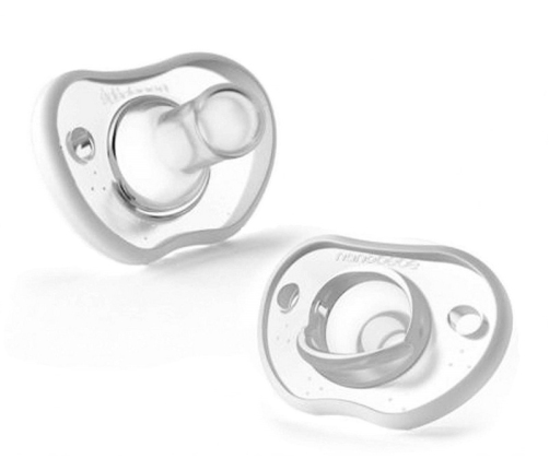 NANOBEBE FLEXY PACIFIER TWIN PACK 3M+ WH