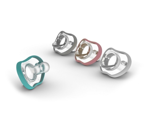 NANOBEBE FLEXY PACIFIER TWIN PACK 3M+ WH