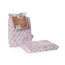 Bambusa muslīna sega 120x120 cm Scandinavian Baby Pink